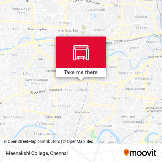 Meenakshi College map