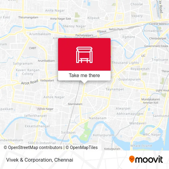 Vivek & Corporation map
