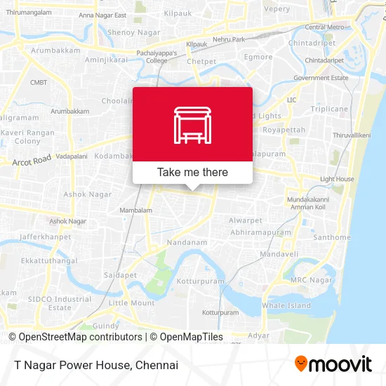 T Nagar Power House map