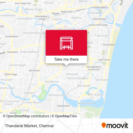 Thandarai Market map
