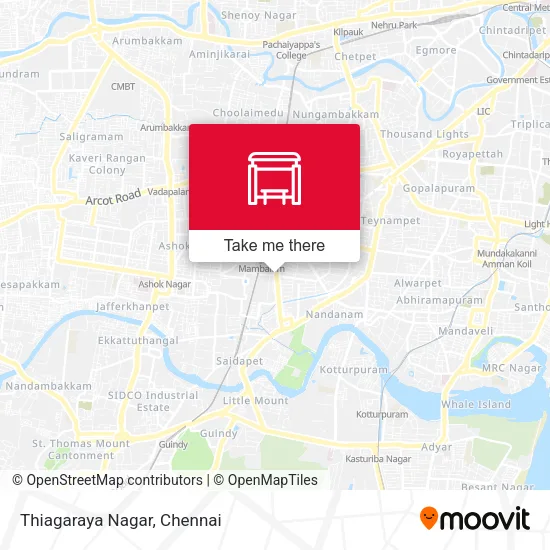 Thiagaraya Nagar map