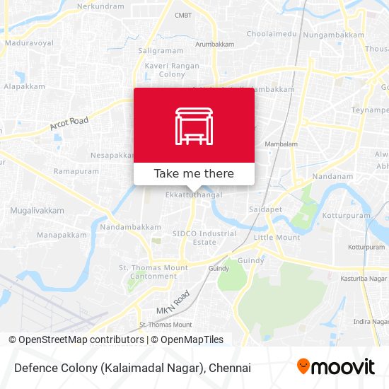 Defence Colony (Kalaimadal Nagar) map