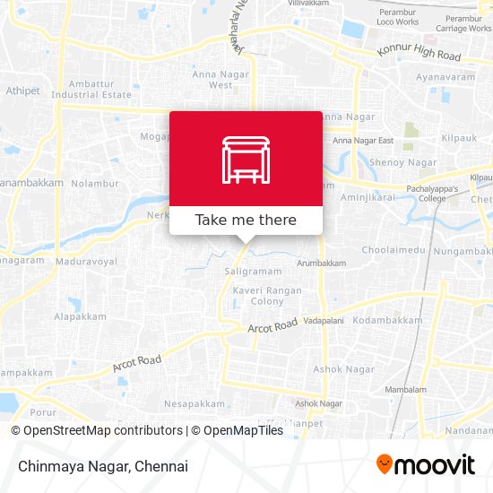 Chinmaya Nagar map