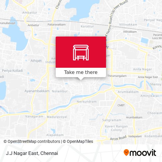 J.J Nagar East map