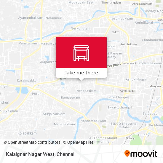 Kalaignar Nagar West map