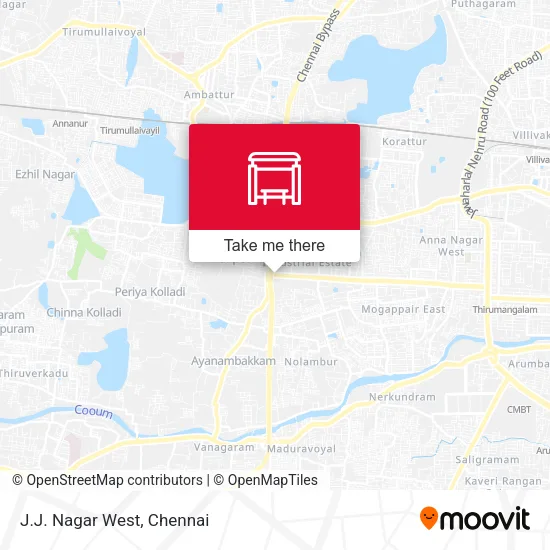 J.J. Nagar West map