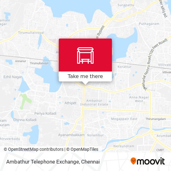 Ambathur Telephone Exchange map