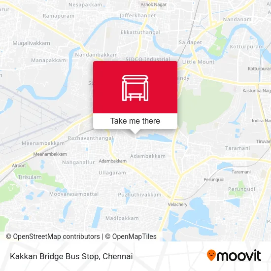 Kakkan Bridge Bus Stop map