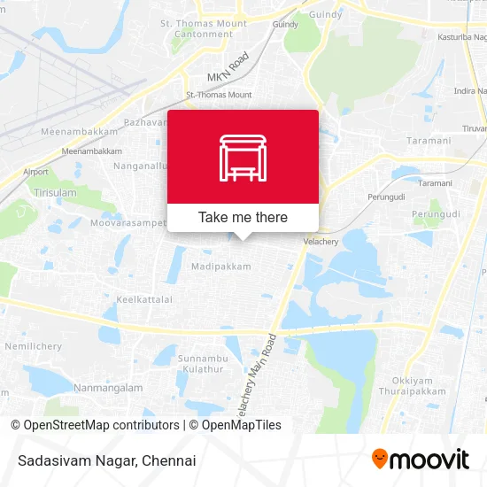 Sadasivam Nagar map