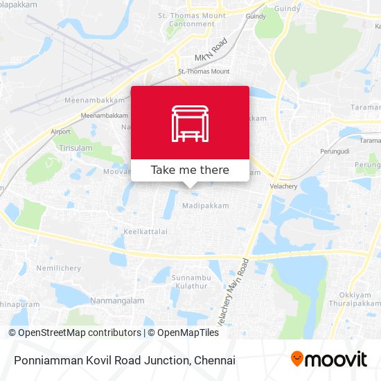 Ponniamman Kovil Road Junction map