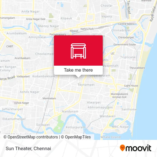 Sun Theater map