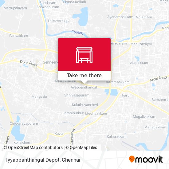 Iyyappanthangal Depot map