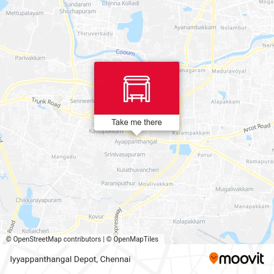 Iyyappanthangal Depot map