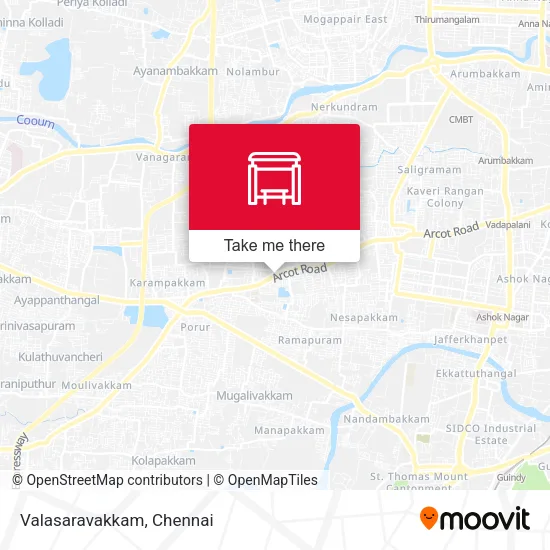Valasaravakkam map