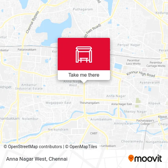 Anna Nagar West map