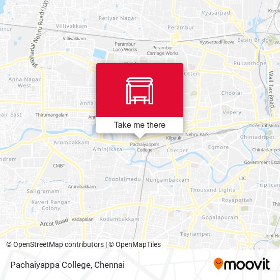 Pachaiyappa College map