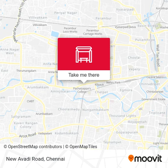 New Avadi Road map