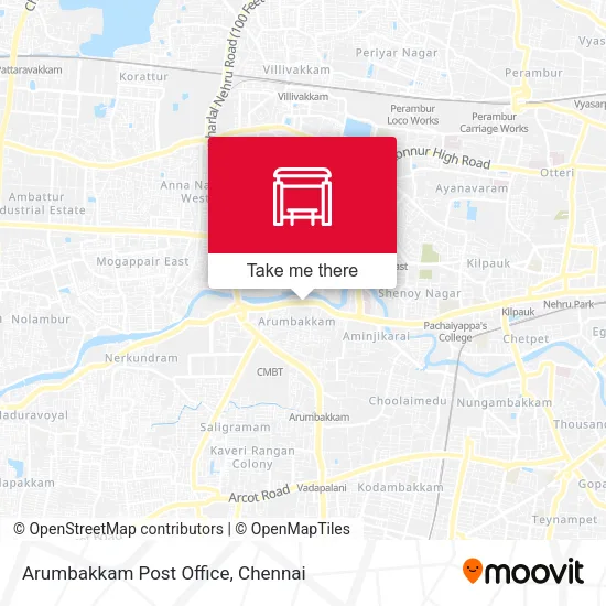 Arumbakkam Post Office map