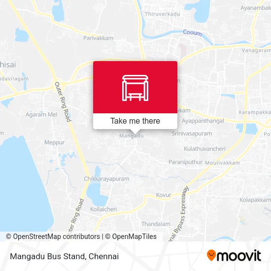 Mangadu Bus Stand map