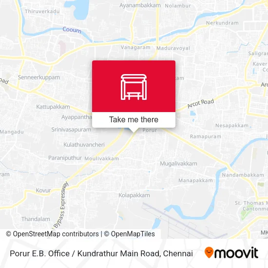 Porur E.B. Office / Kundrathur Main Road map