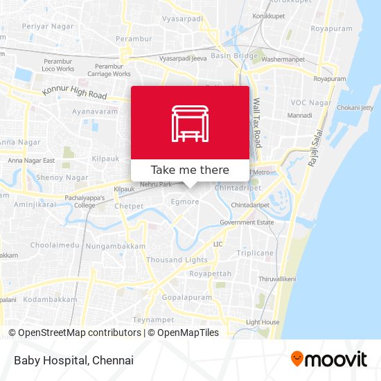 Baby Hospital map