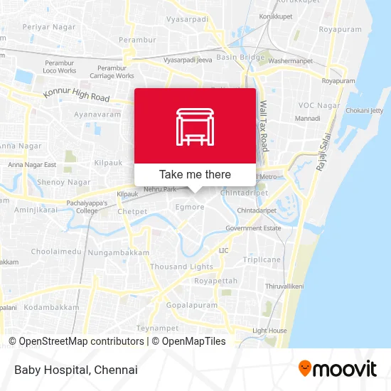 Baby Hospital map