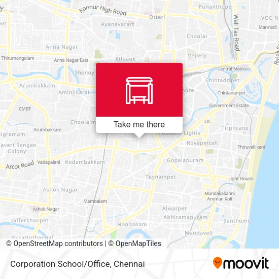 Corporation School/Office map