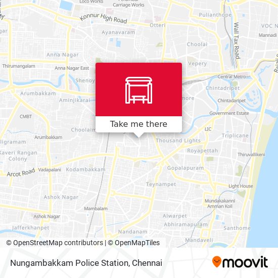 Nungambakkam Police Station map