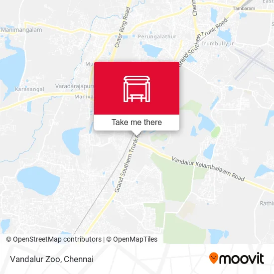Vandalur Zoo map