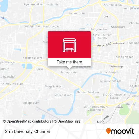 Srm University map