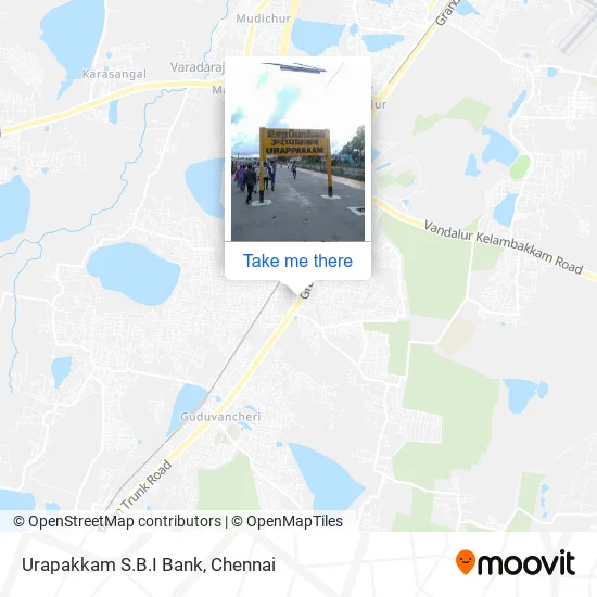 Urapakkam S.B.I Bank map
