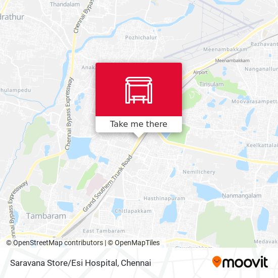 Saravana Store/Esi Hospital map