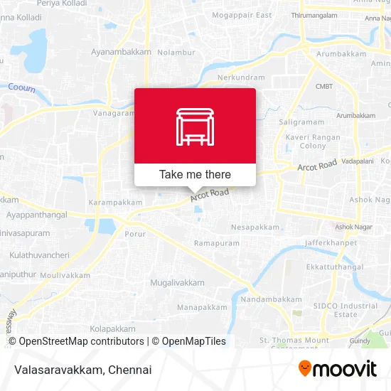 Valasaravakkam map