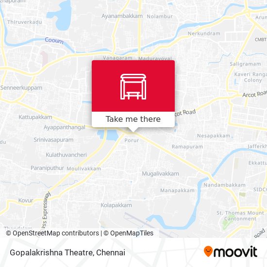 Gopalakrishna Theatre map