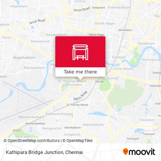 Kathipara Bridge Junction map