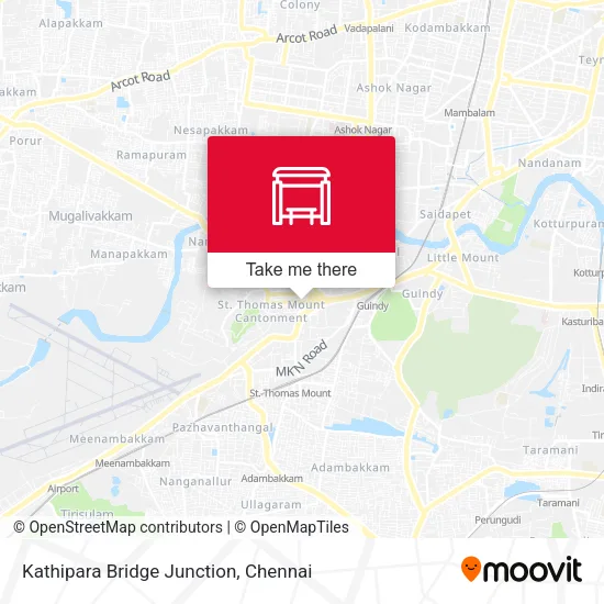 Kathipara Bridge Junction map