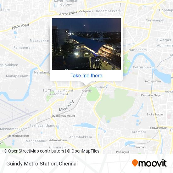Guindy Metro Station map