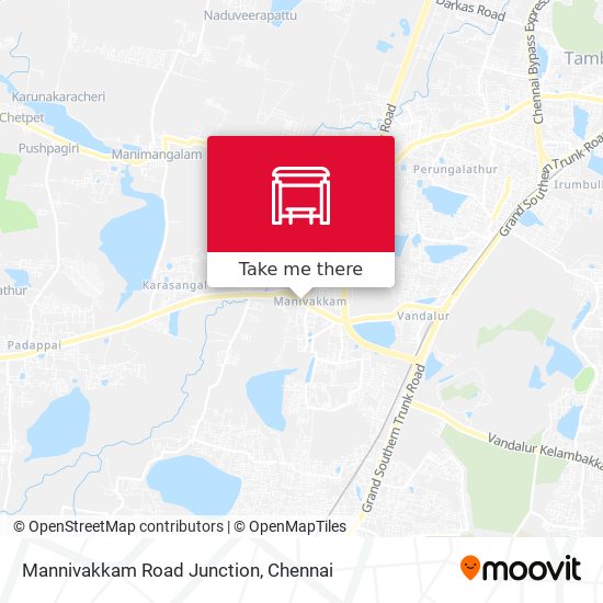 Mannivakkam Road Junction map