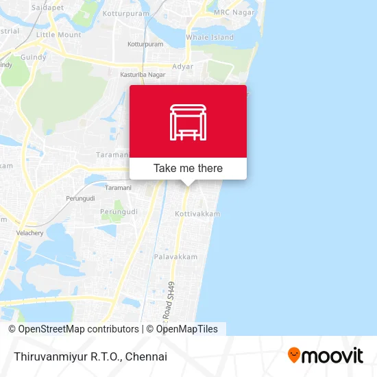 Thiruvanmiyur R.T.O. map