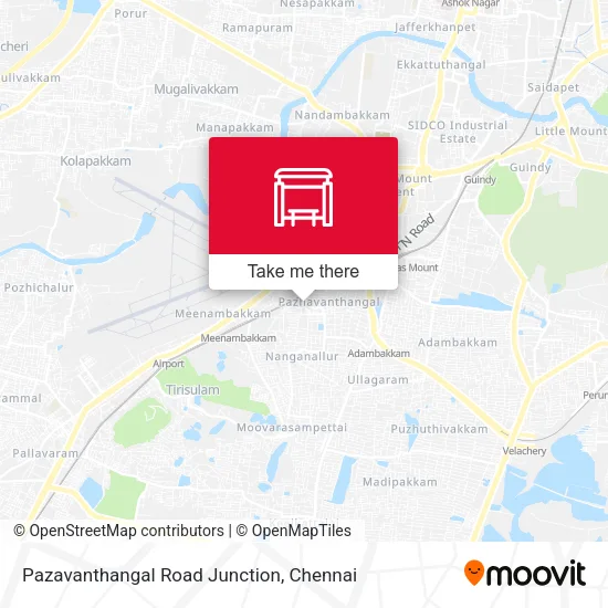 Pazavanthangal Road Junction map