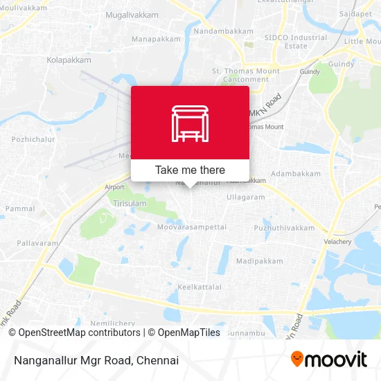 Nanganallur Mgr Road map