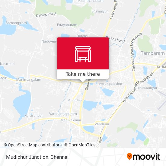 Mudichur Junction map