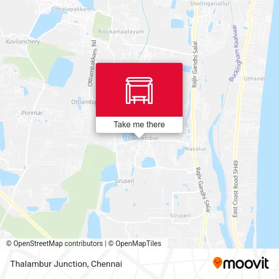 Thalambur Junction map