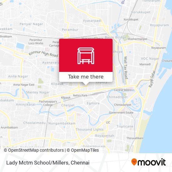 Lady Mctm School/Millers map