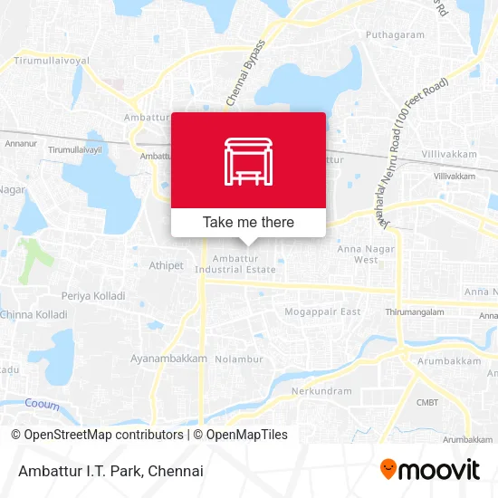 Ambattur I.T. Park map