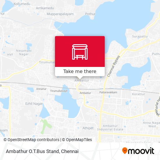 Ambathur O.T.Bus Stand map