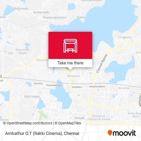 Ambathur O.T (Rakki Cinema) map