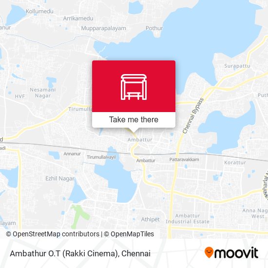 Ambathur O.T (Rakki Cinema) map