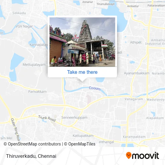 Thiruverkadu map