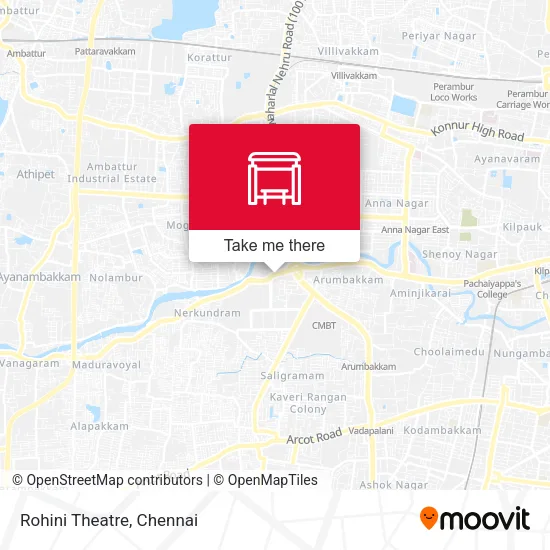 Rohini Theatre map